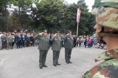 Polaganje venaca na spomen obeležje poginulim pripadnicima 549. motorizovane brigade