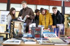 Books presented to students in Pančevo and Sombor