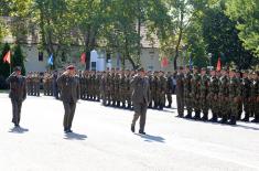 Taking the oath of enlistment