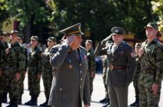 Taking the oath of enlistment