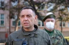 Minister Vulin: Karaburma Military Medical Centre is ready to admit patients