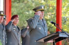 Taking the oath of enlistment