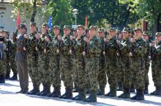 Taking the oath of enlistment