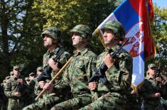 Taking the oath of enlistment