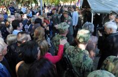 Taking the oath of enlistment