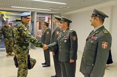 Welcoming peacekeepers from the Central African Republic 