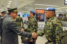 Welcoming peacekeepers from the Central African Republic 