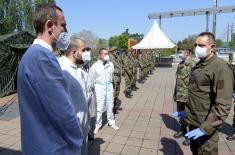 Minister Vulin: The front line with the members of the Serbian Armed Forces did not fall