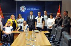 Defence Minister receives Serbian Paralympic athletes