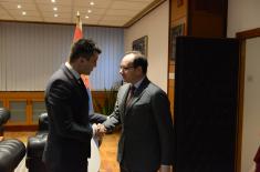 Meeting of the Minister of Defence with the Ambassador of Italy