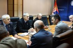 The dialogue with the representatives of Club of Generals and Admirals of Serbia