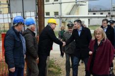 Defence Minister visits factories in Lučani and Čačak