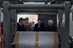 Defence Minister visits factories in Lučani and Čačak