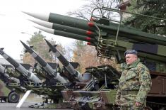 Marking the Day of the 250th Air Defence Missile Brigade