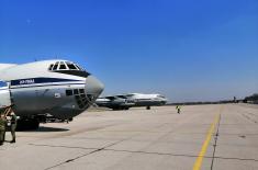 Eleven airplanes delivered medical aid from the Russian Federation