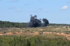 Members of the Serbian Armed Forces demonstrate high readiness in exercise in Russia