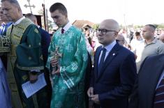 Minister Vučević attends consecration of Church of Venerable Simeon (Myrrh-Gusher) in Veternik