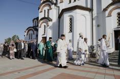 Министар Вучевић присуствовао освећењу храма Преподобног Симеона Мироточивог у Ветернику