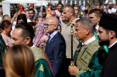 Министар Вучевић присуствовао освећењу храма Преподобног Симеона Мироточивог у Ветернику