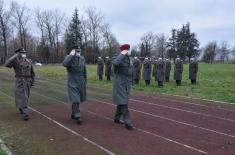 Taking the oath of enlistment in the barracks in Valjevo, Sombor and Leskovac