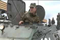 Pripadnici Kopnene vojske na vežbi u Rusiji