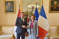 Ministar Vulin: Srbija i politika predsednika Vučića imaju veliko uvažavanje Francuske