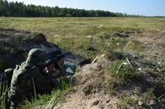 Members of the Serbian Armed Forces at an Exercise in the Russian Federation