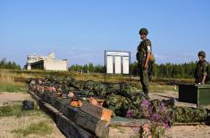 Members of the Serbian Armed Forces at an Exercise in the Russian Federation