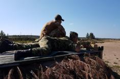 Members of the Serbian Armed Forces at an Exercise in the Russian Federation