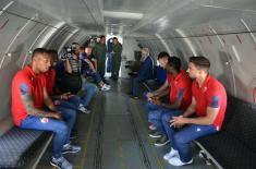 “Red Star” First Team Members Visited the Guard and 204th Air Brigade