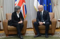 Meeting between Minister Vučević and UK Ambassador
