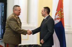 Minister of Defence with the Chief of General Staff of Romania