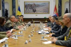 Minister of Defence with the Chief of General Staff of Romania