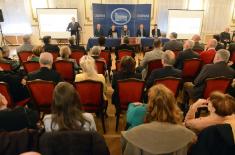 Minister Vučević attends promotion of books by Dejan Medaković