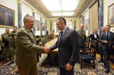 Minister of Defence with the Chief of General Staff of Romania