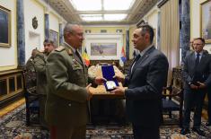 Minister of Defence with the Chief of General Staff of Romania