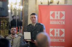 Sergeant First Class Ristić the Winner of the Recognition the “Noblest Deed of the Year”