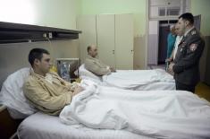 Visiting Injured Members of the Serbian Armed Forces