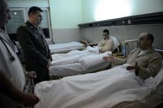 Visiting Injured Members of the Serbian Armed Forces