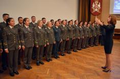 Diplomas awarded to cadets and students of the Military Academy 