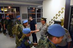 Welcome for the Peacekeepers from the Central African Republic