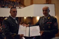 Diplomas awarded to cadets and students of the Military Academy 