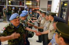 Welcome for the Peacekeepers from the Central African Republic