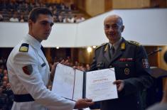 Diplomas awarded to cadets and students of the Military Academy 