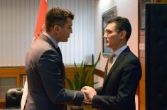 The Minister of Defence Received the Ambassador of Morocco