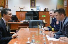 The Minister of Defence Received the Ambassador of Morocco