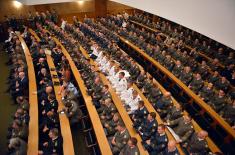 Diplomas awarded to cadets and students of the Military Academy 