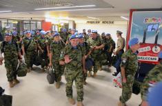 Welcome for the Peacekeepers from the Central African Republic