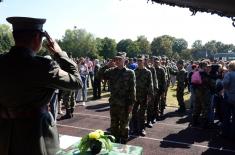 Taking the oath of enlistment