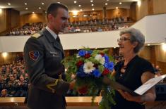 Diplomas awarded to cadets and students of the Military Academy 